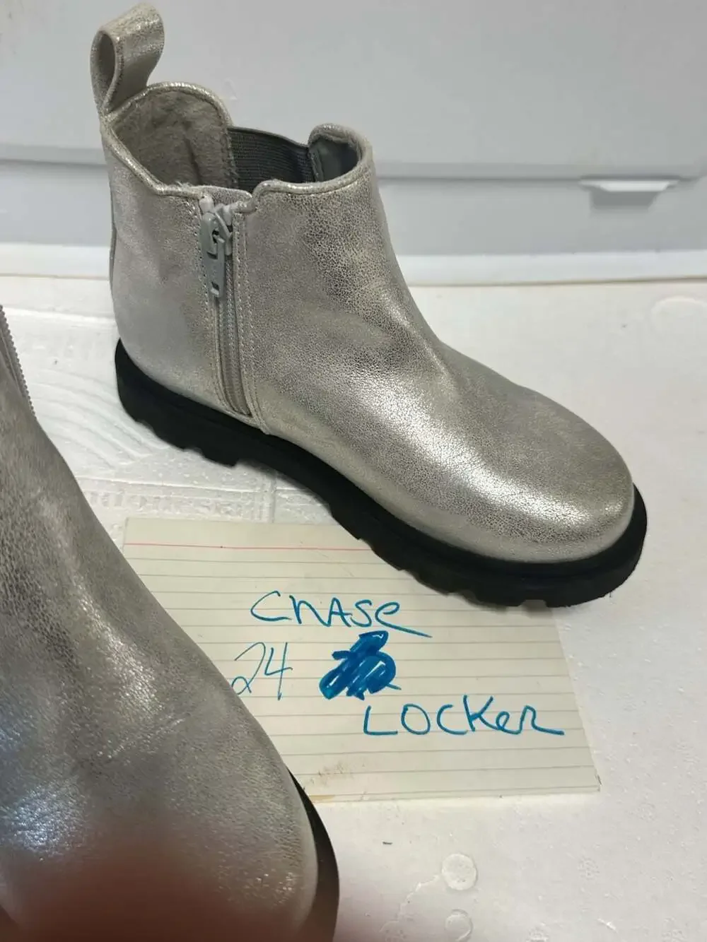 Sonoma Goods For Life Rovie Kids' Silver Metallic Chelsea Boots